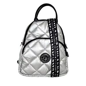 Backpack “Nicole” Silver by Carolina Gammariello